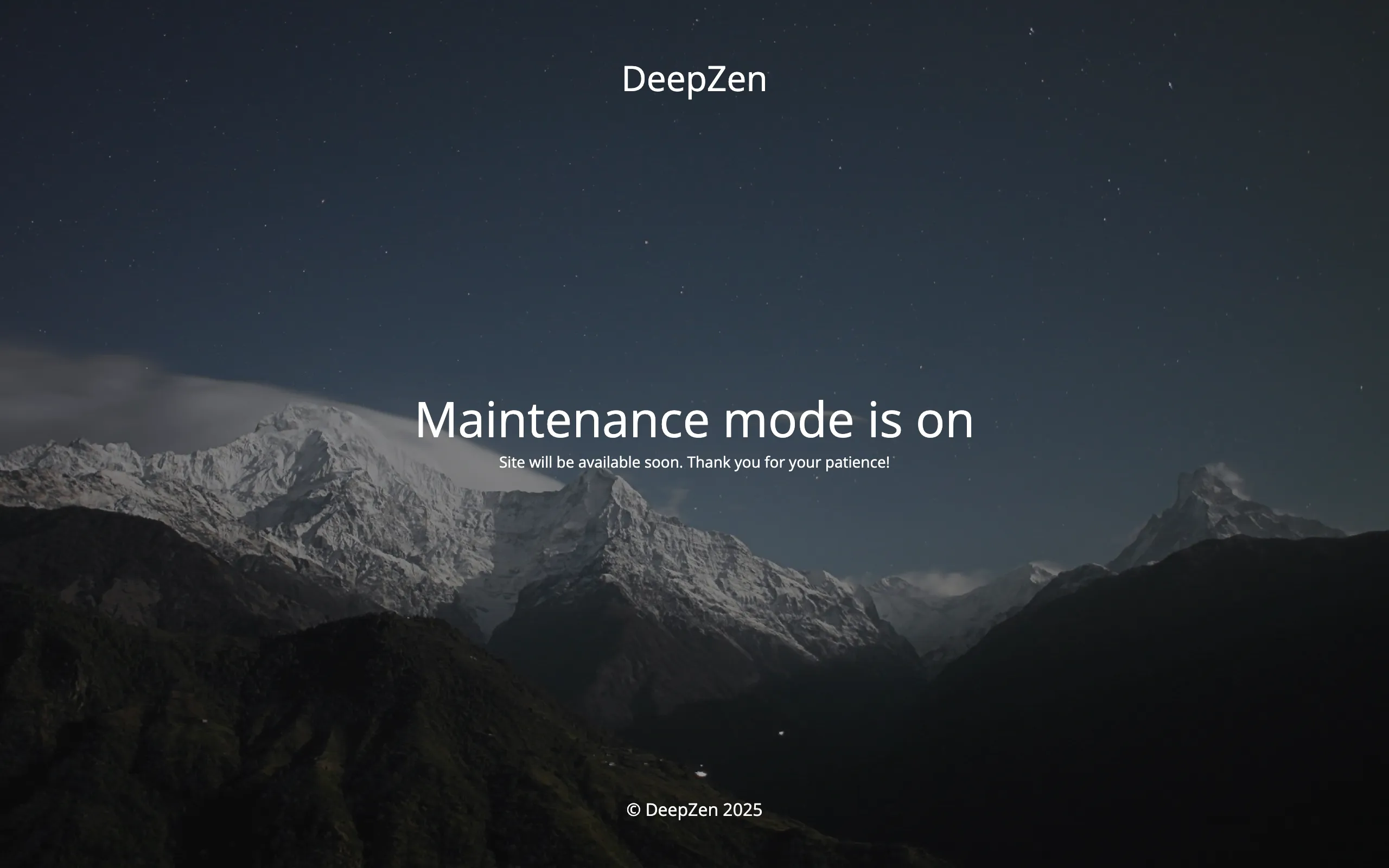 DeepZen website screenshot