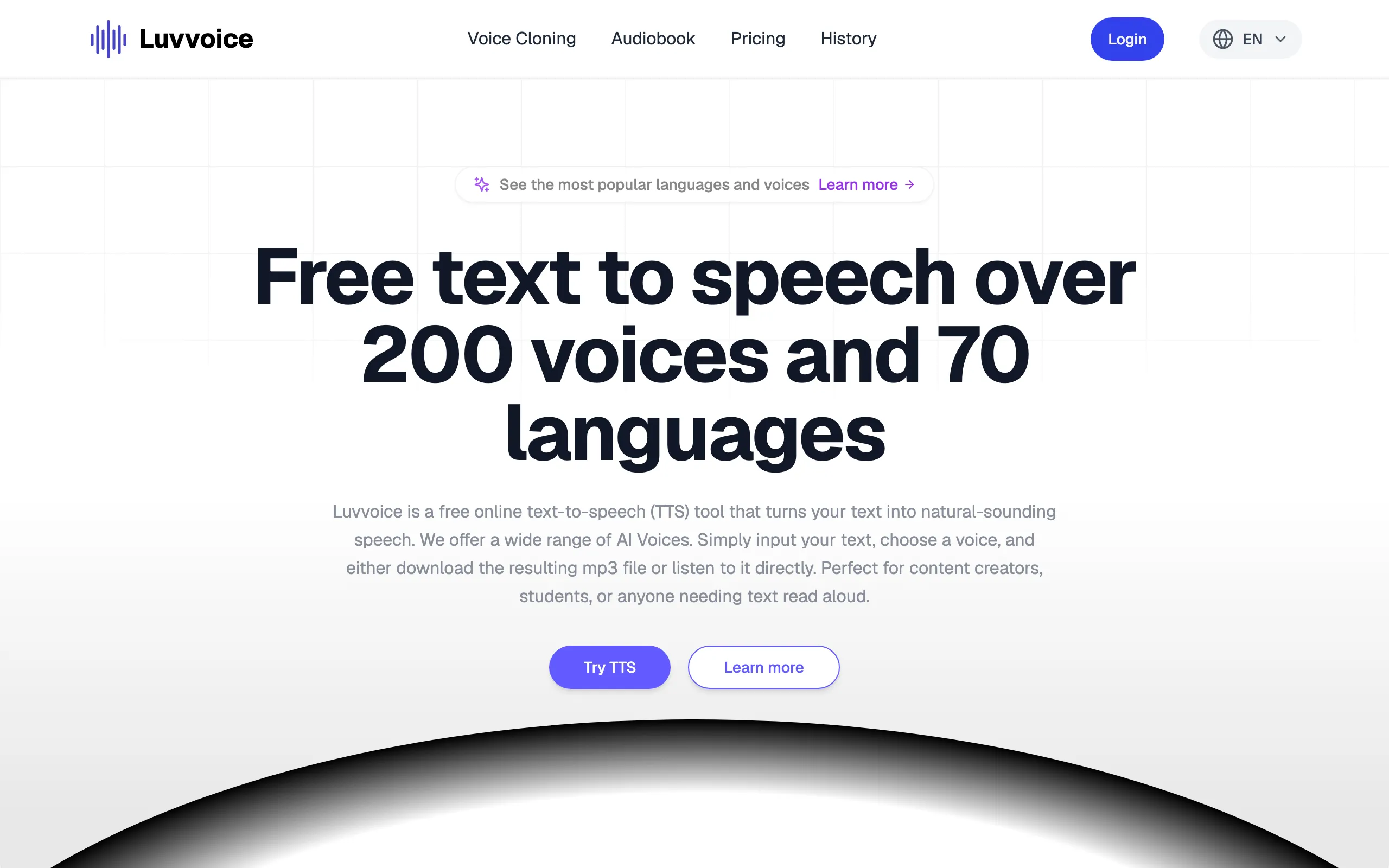 Luvvoice website screenshot