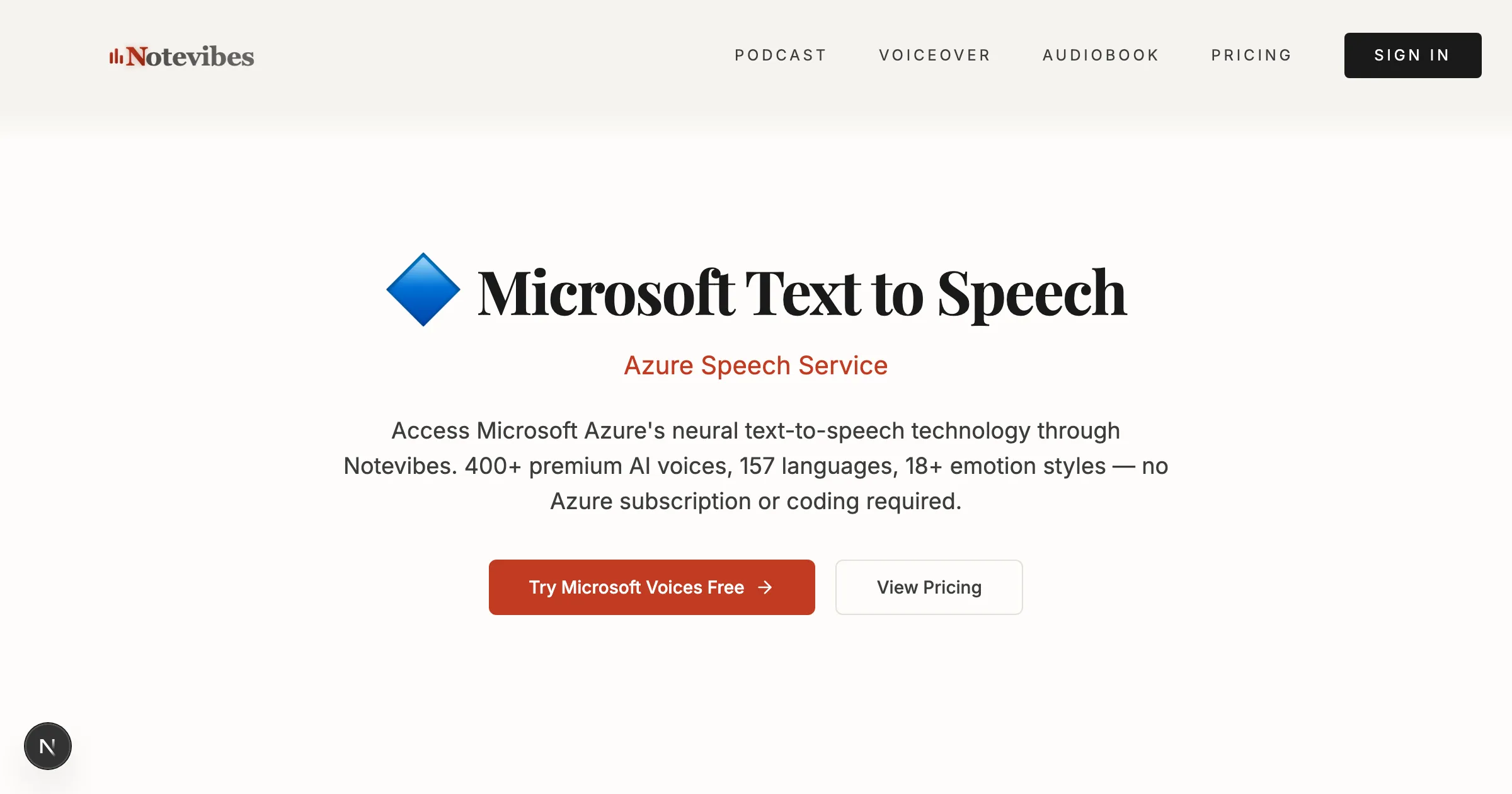 Microsoft Text to Speech - AI Voice Generator | Notevibes
